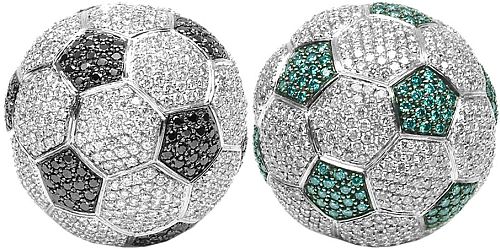 Balon de futbol de diamantes